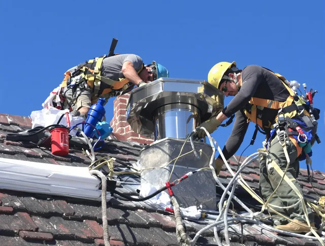 Protective chimney cap installed by Dana Point Chimney Sweep in Dana Point, CA