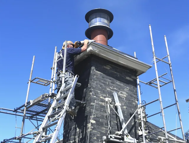 Sturdy chimney crown finished by Dana Point Chimney Sweep in Dana Point, CA