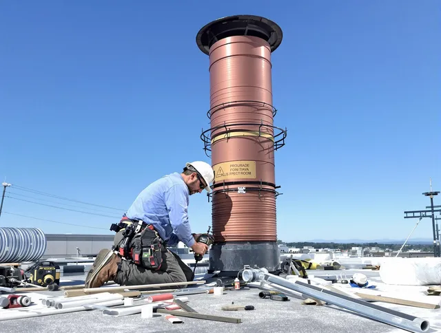 Installed chimney liner by Dana Point Chimney Sweep in Dana Point, CA