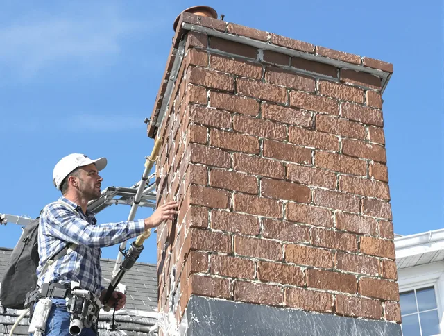 Brickwork for a chimney rebuild by Dana Point Chimney Sweep in Dana Point, CA