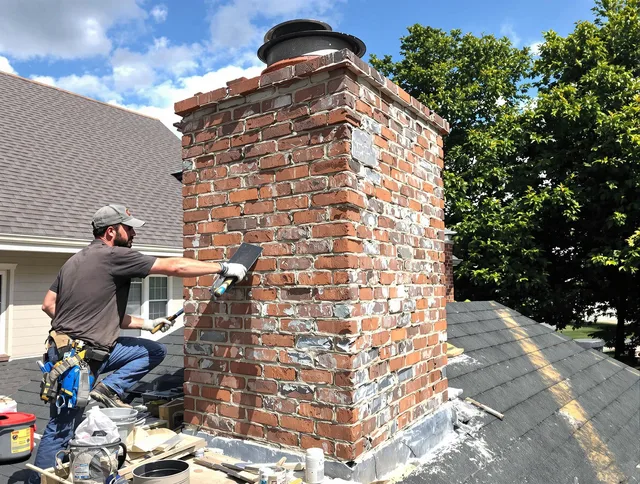 Completed chimney rebuild by Dana Point Chimney Sweep in Dana Point, CA
