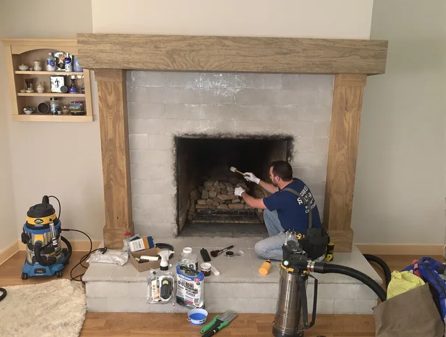 Detailed creosote removal process by Dana Point Chimney Sweep in Dana Point, CA