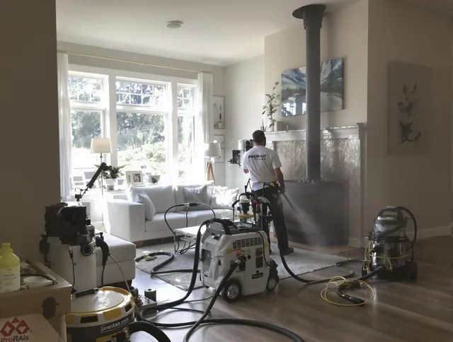 Soot removal service by Dana Point Chimney Sweep for a fireplace in Dana Point, CA